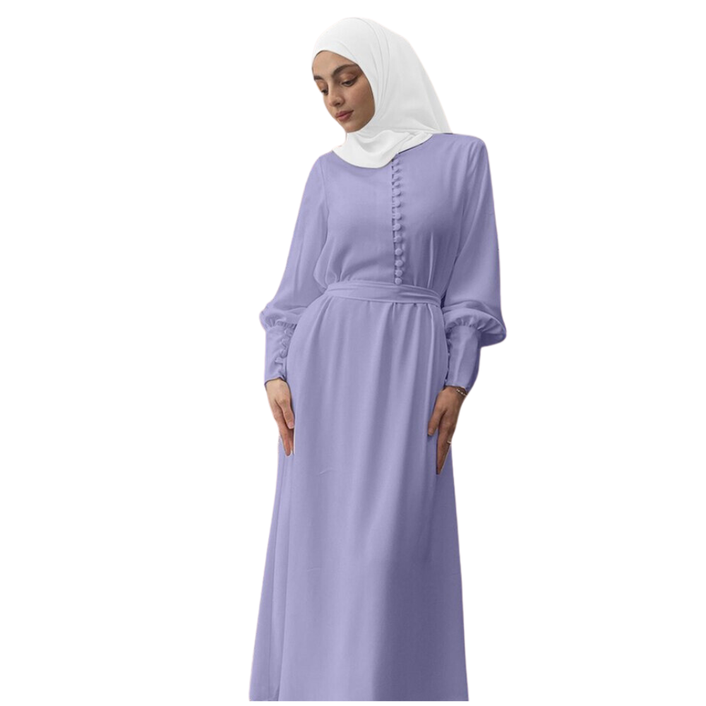 Chiffon Autumn Maxi Dress Abaya