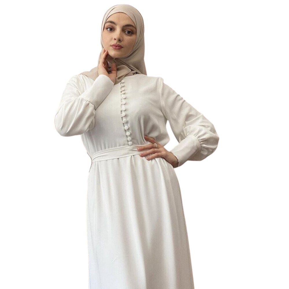 Chiffon Autumn Maxi Dress Abaya