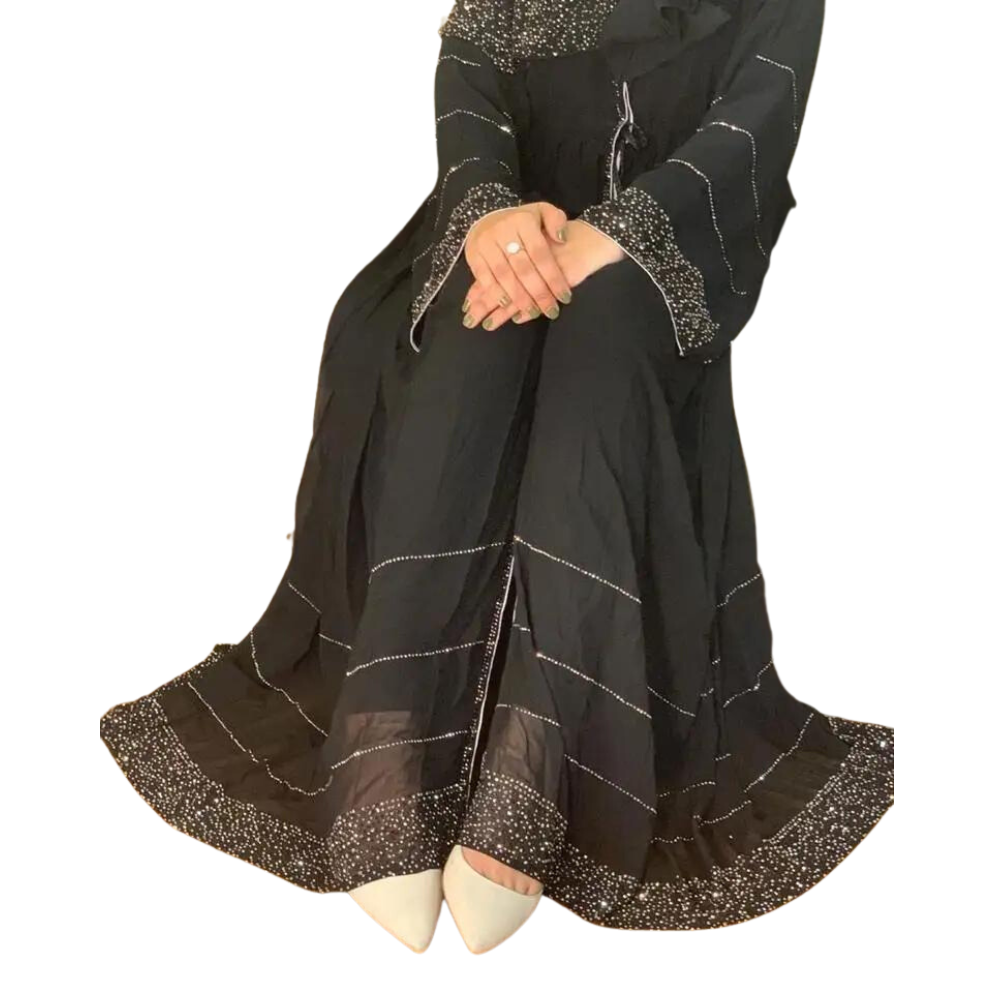 Hand made Diamond Beading Islamic Abaya