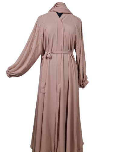 Double Layer Lace Abaya