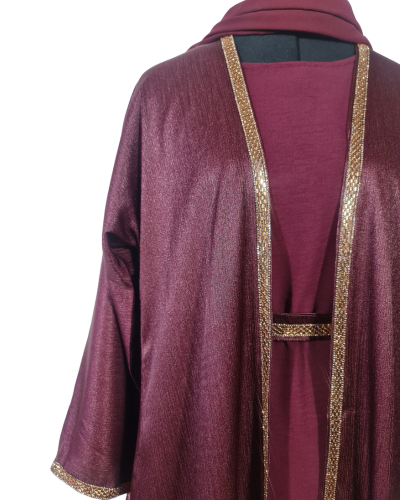 Three piece Sarin Abaya Set