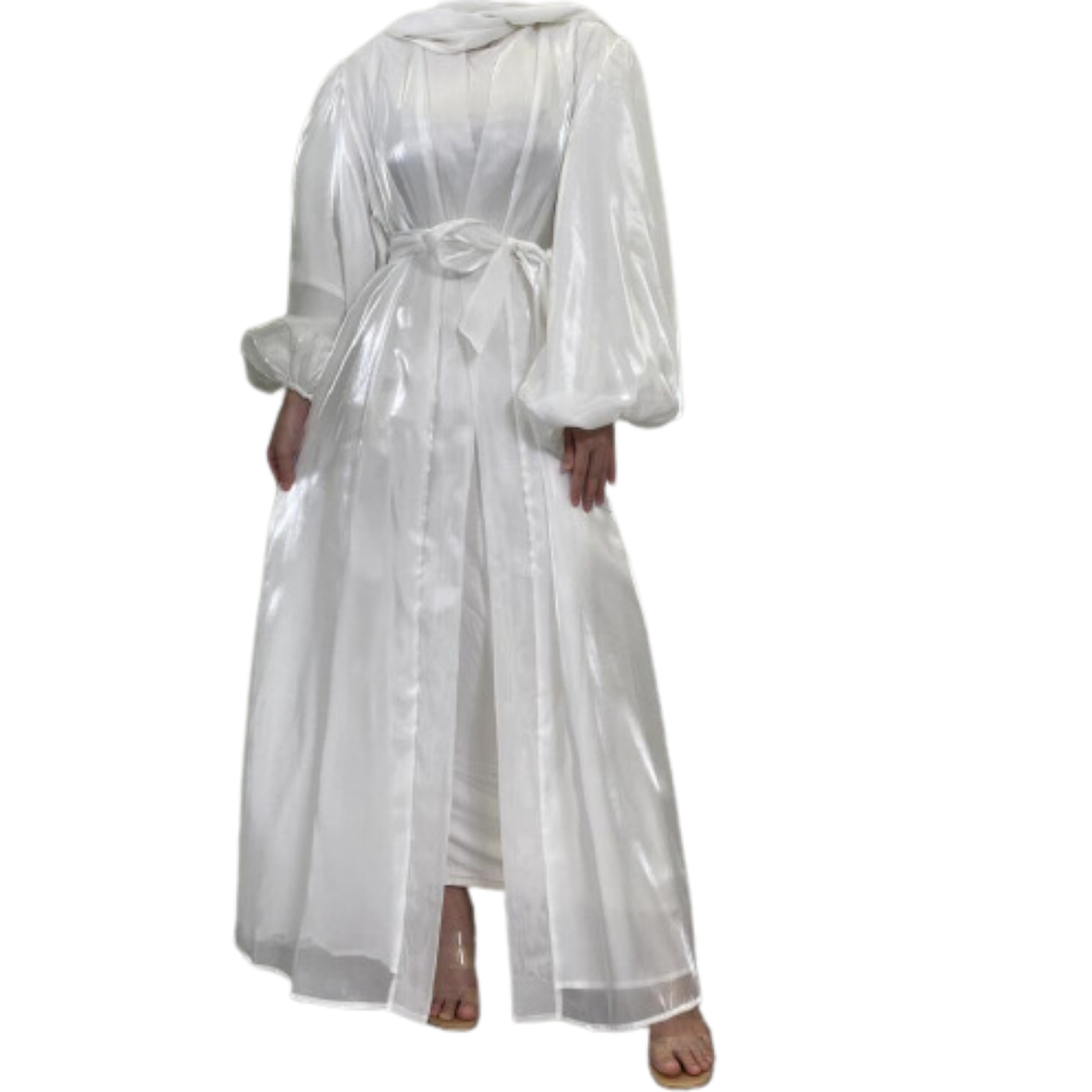 Puff Sleeves Elegant Casual Abaya