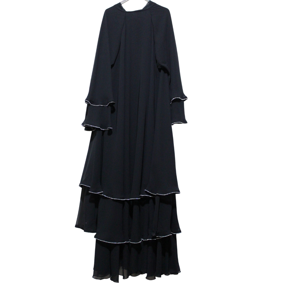 Three-Layer Chiffon Abaya