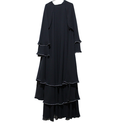 Three-Layer Chiffon Abaya