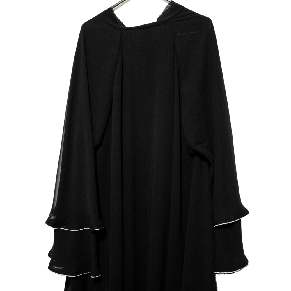 Three-Layer Chiffon Abaya