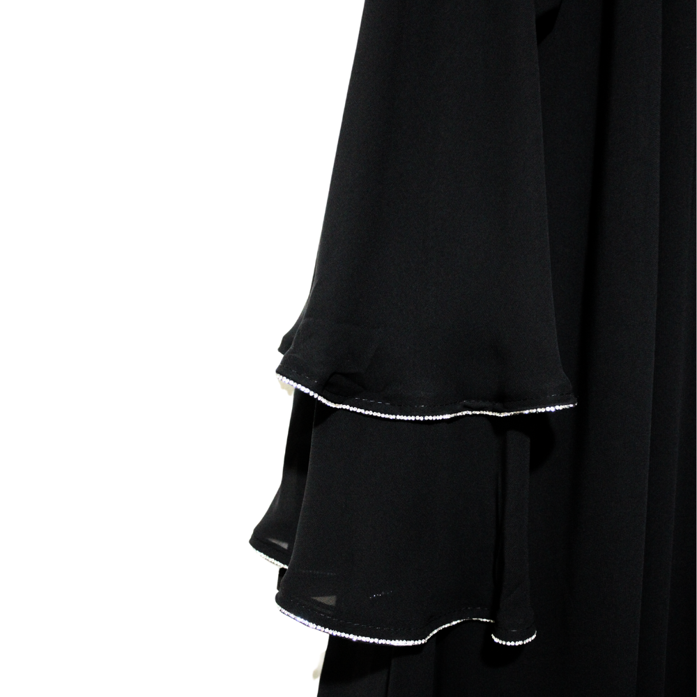 Three-Layer Chiffon Abaya