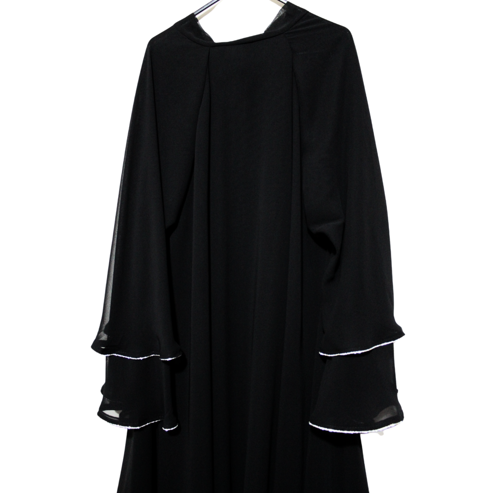 Three-Layer Chiffon Abaya