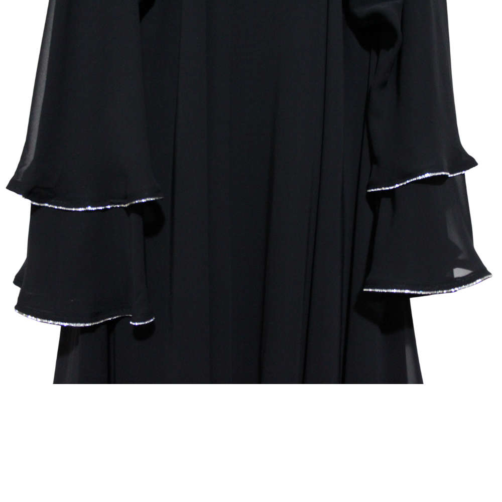 Three-Layer Chiffon Abaya